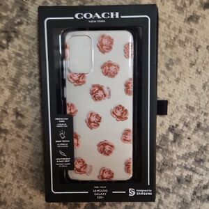 Coach Floral Case for Samsung Galaxy S20+ - White and Pink